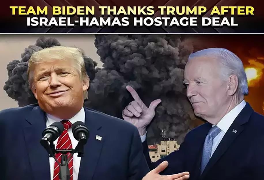 team biden thanks trump after israel hamas hostage deal